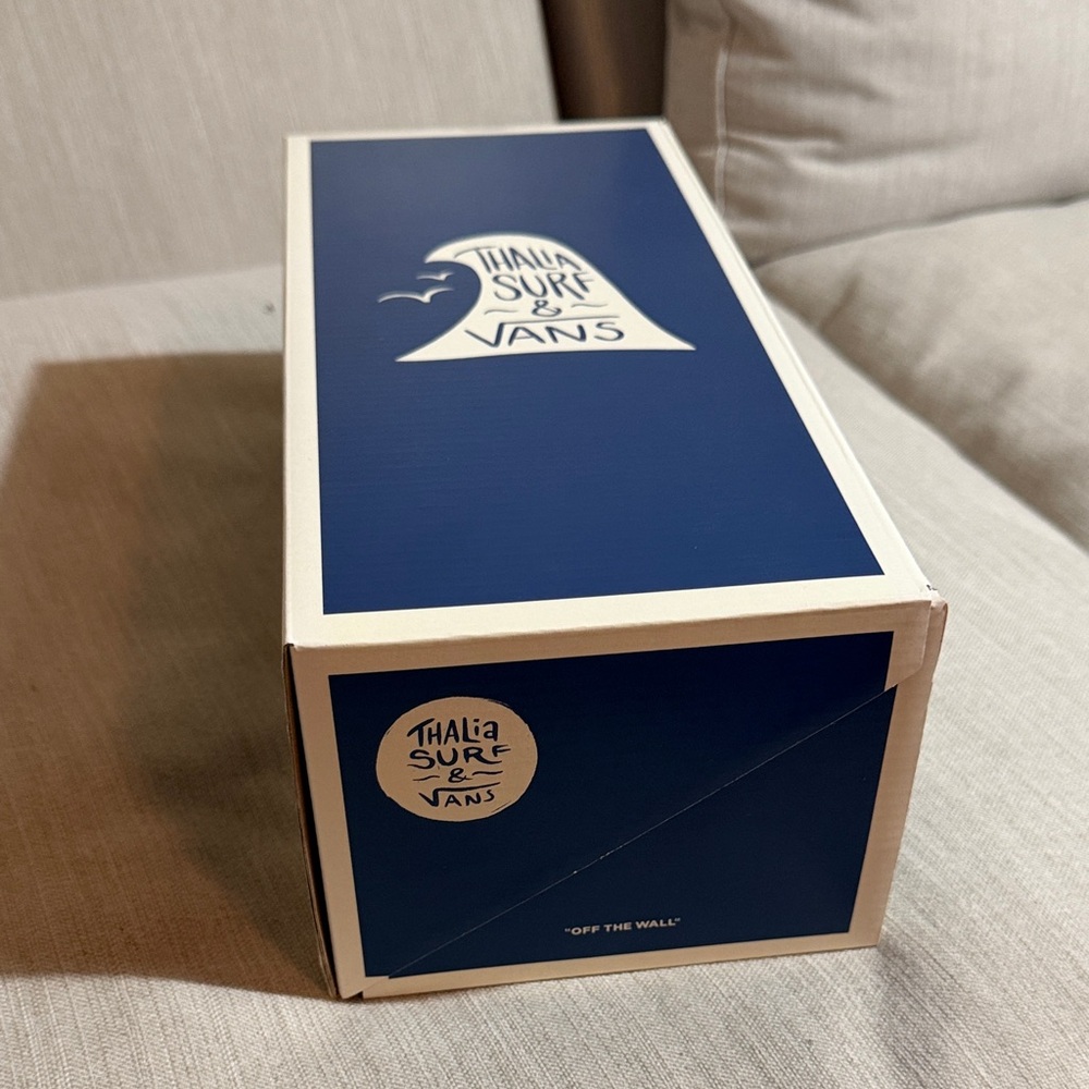 Vans Men's Classic Blue and Cream Sneakers - Picture 6 of 6